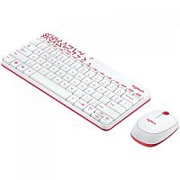 купить Wireless Combo Logitech® MK240 Nano WHITE / VIVID RED L920-008212