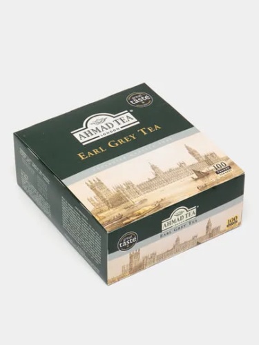 купить Чай чёрный Ahmad Tea Earl Grey Tea в пакетиках 100х2гр в Ташкенте