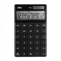 купить Калькулятор, 12 цифр, "Deli" 1589 (черный)