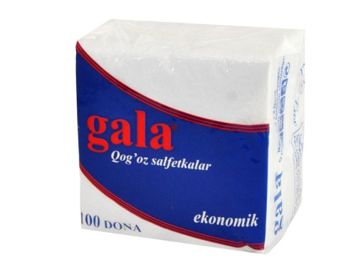 купить Салфетки бумажные белые "GALA" 100 в Ташкенте