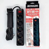 купить Сетевой фильтр (удлинитель) SFT50 5.0 m 5 outlets Black Takumi .