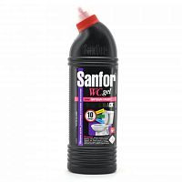 купить Средство санитарно-гигиеническое Sanfor WC гель, (750г гель), special black