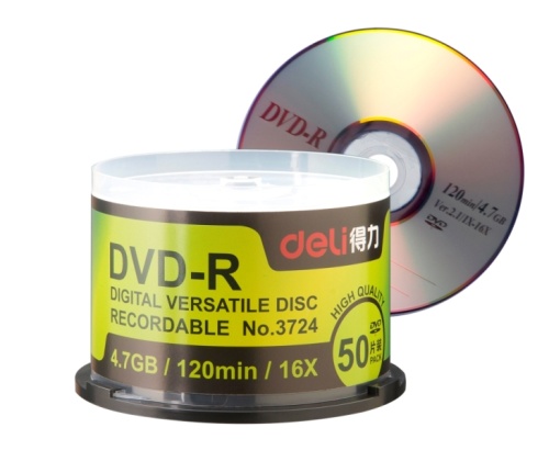 купить Диск DVD-R Deli (пач 50 шт) в Ташкенте