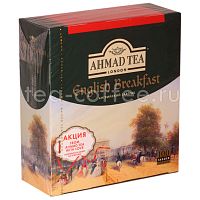 купить ЧАЙ черный "AHMAD English Breakfast" (в коробке)100шт*2гр
