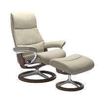 купить Кресло 1307315 View (M) Signature chair w/footstool, Paloma, Light Grey